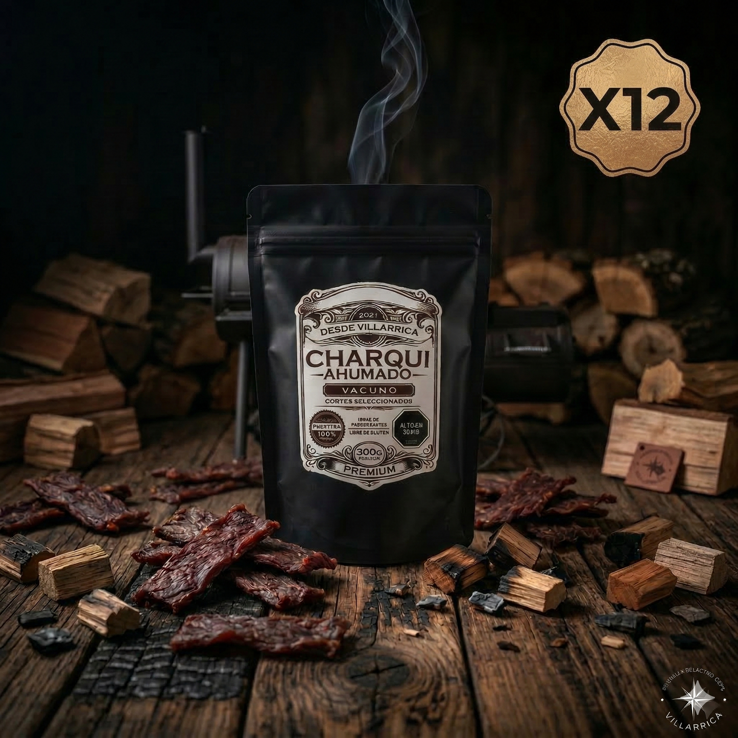 Charqui Ahumado de Vacuno . 12 Unidades - 25g c/u 15%OFF (Copia)