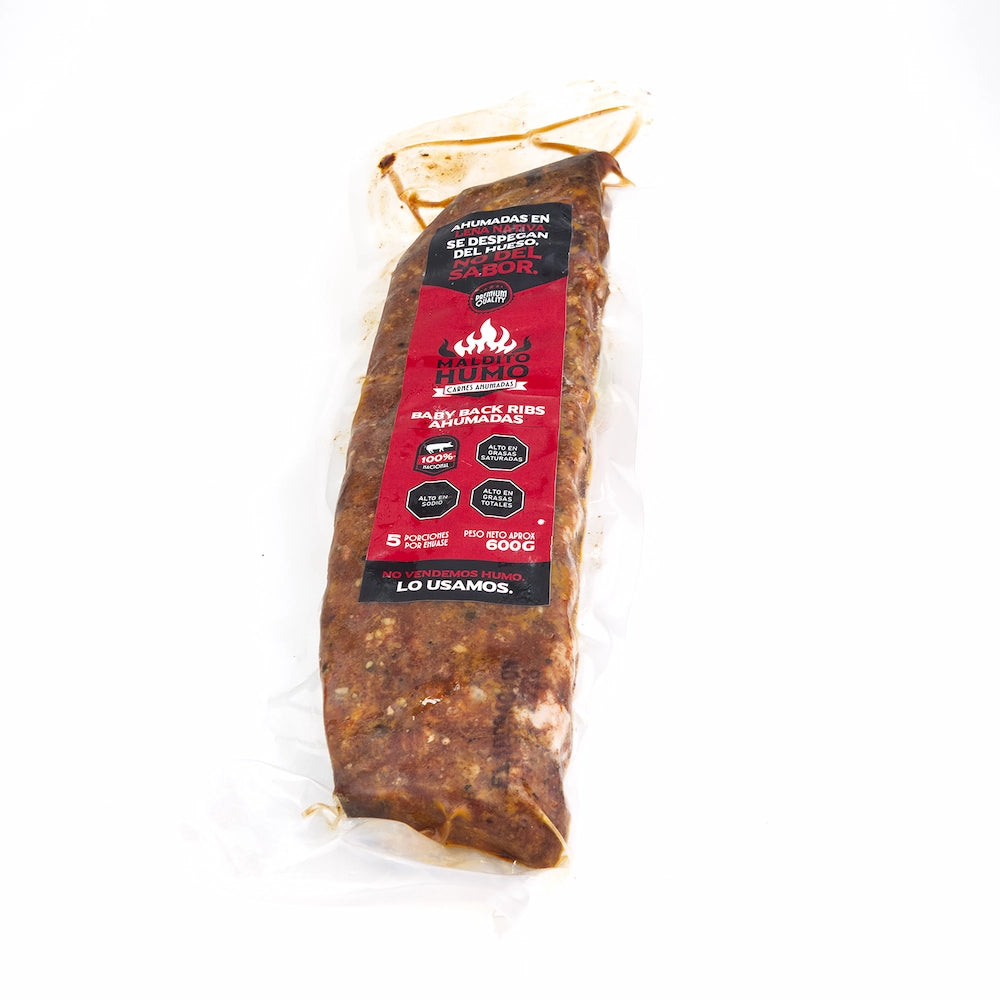 Baby Back Ribs BBQ Ahumadas – 550 g aprox.